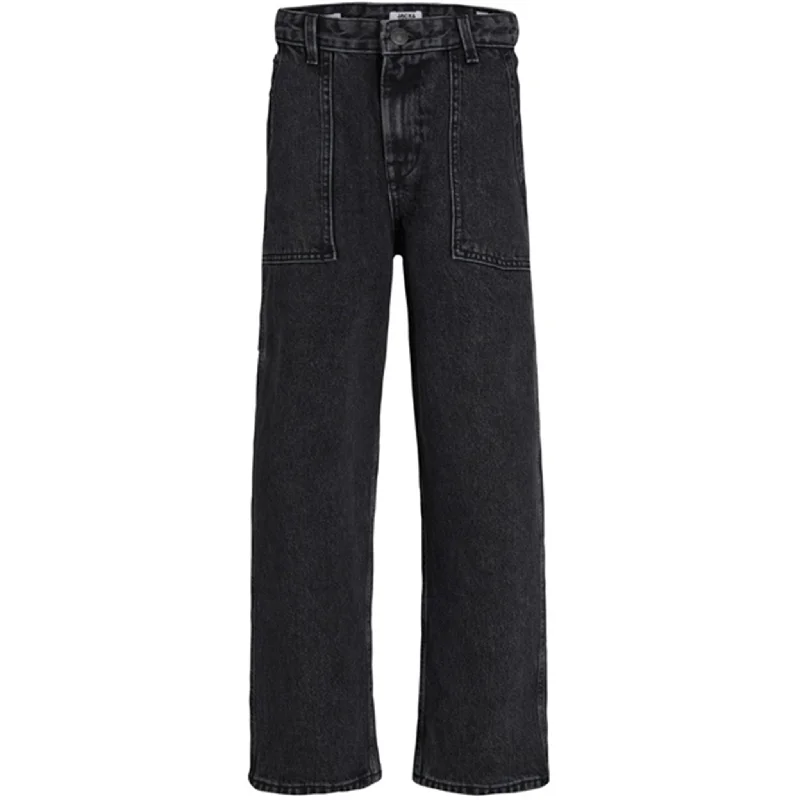 Exquisite Design Unique Design Jack & Jones Junior Black Denim Chris Utility 823 Pants