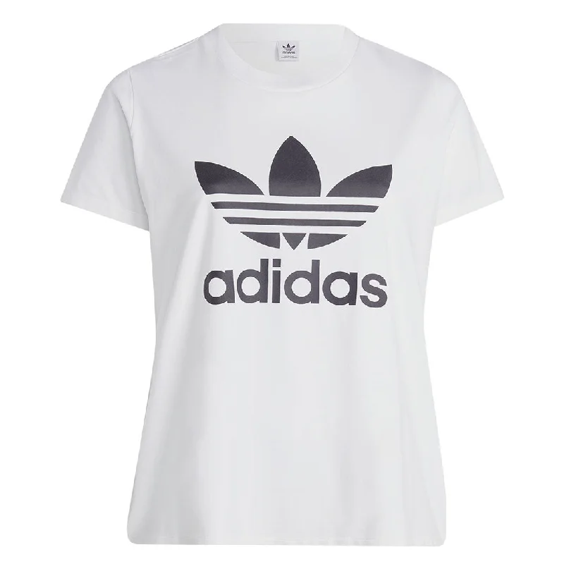 Boutique Recommendation Casual Style adidas - Women's Adicolor Classics Trefoil T-shirt (Plus Size) (HY8346)