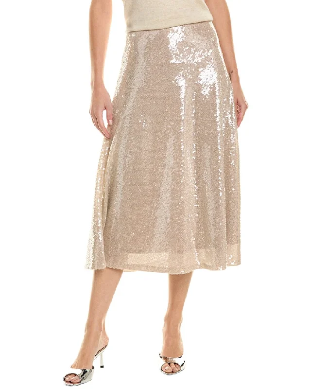 Exquisite Design Unique Design Vince Camuto Bias Cut A-Line Midi Skirt
