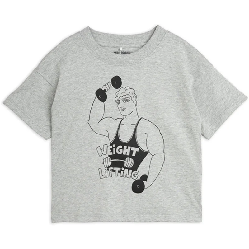 Sweet breath Mini Rodini Grey Weight Lifting Sp T-shirt