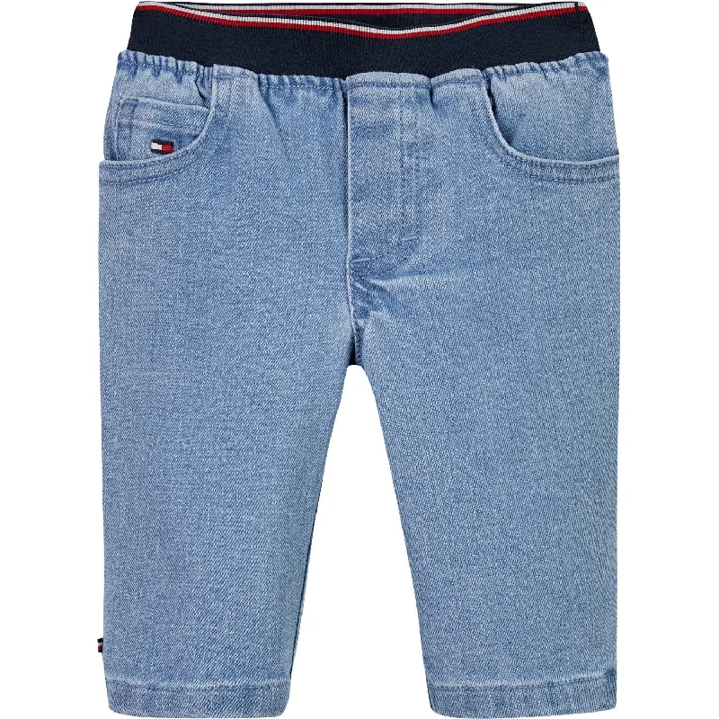 High-quality Styles Age-reducing Style Tommy Hilfiger Denim Medium Micro Global Stripe Denim Bukser