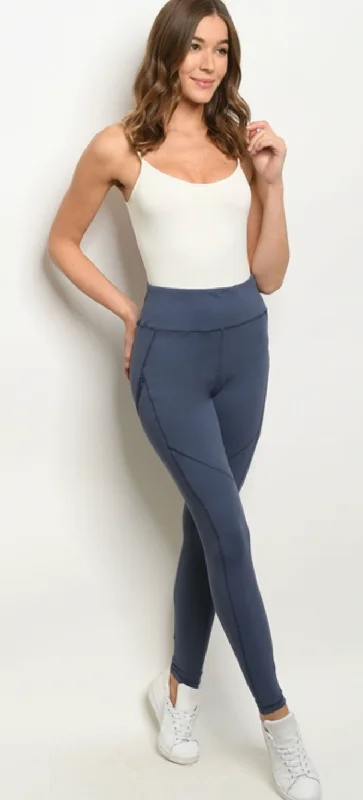 Classic Style Romantic Data Active Yoga Zip Side Pocket (more colors)