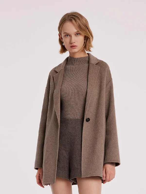 Advanced Customization Light And Breathable Pure Cashmere Mid-Length Women Coat
