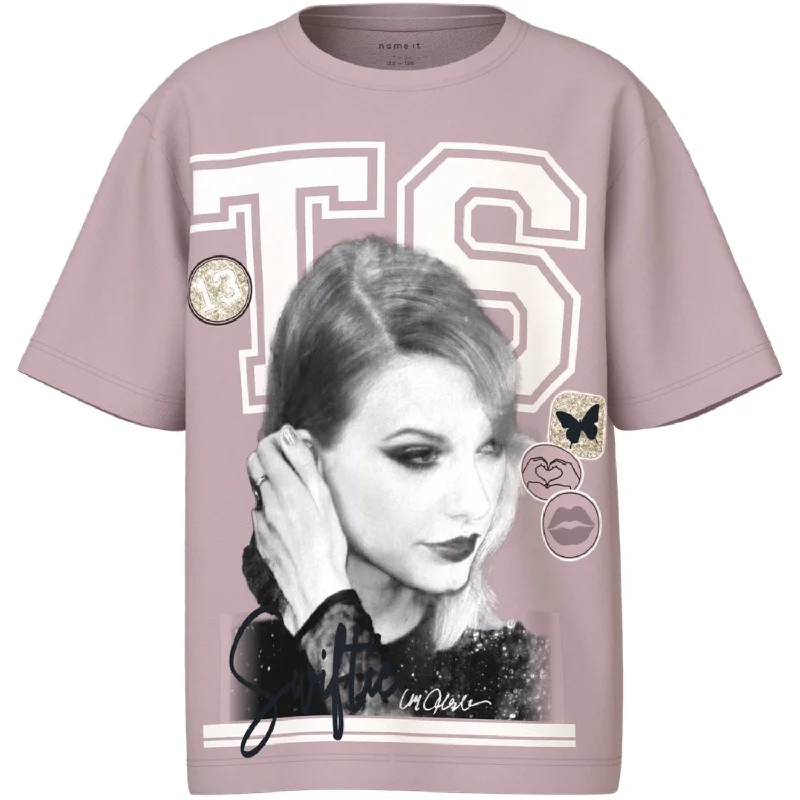 Hip-hop Style Name It Burnished Lilac Dusan Taylor Swift Regular T-Shirt Noos