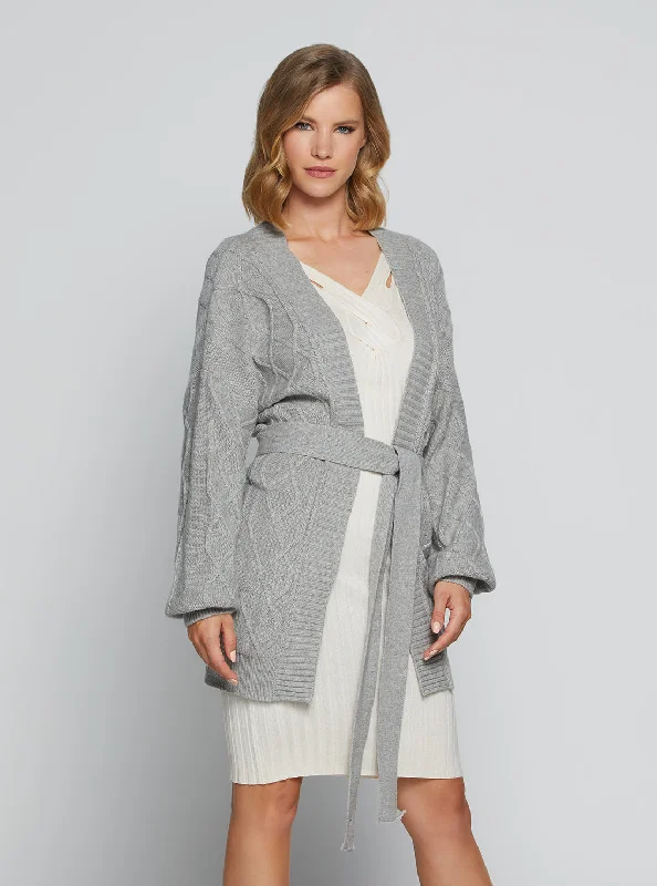 Personalized Wear College Style Grey Edwige Cardigan