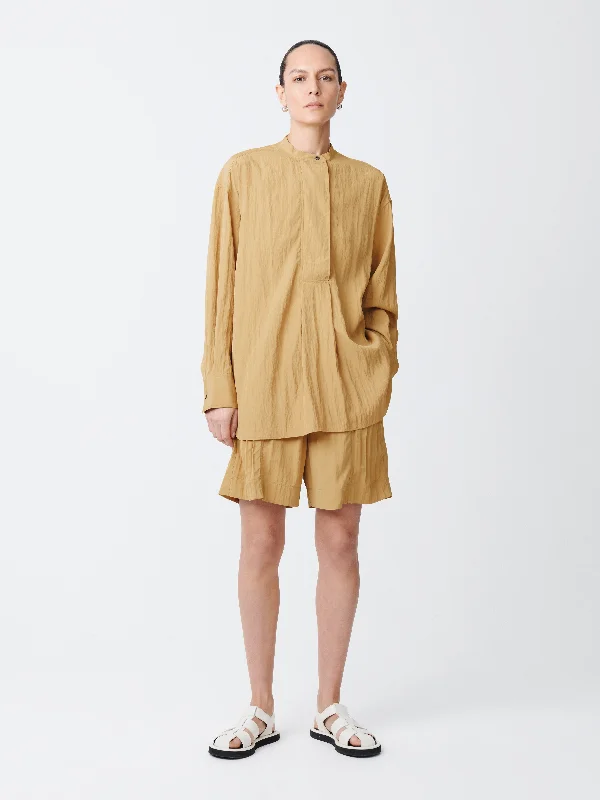 Versatile Items Luxury And Elegant Frink Viscose Shirt in Sand