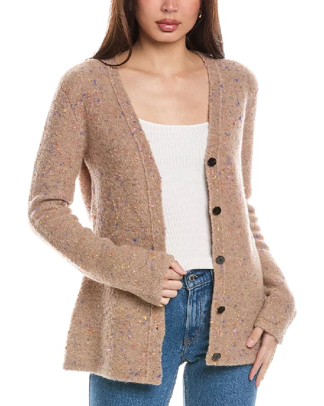 Sports suit style Theory Boucle Wool-Blend Cardigan