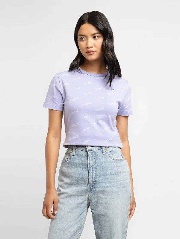 Integrated Design Sexy Fun Women's Brand Logo Slim Fit T-shirt