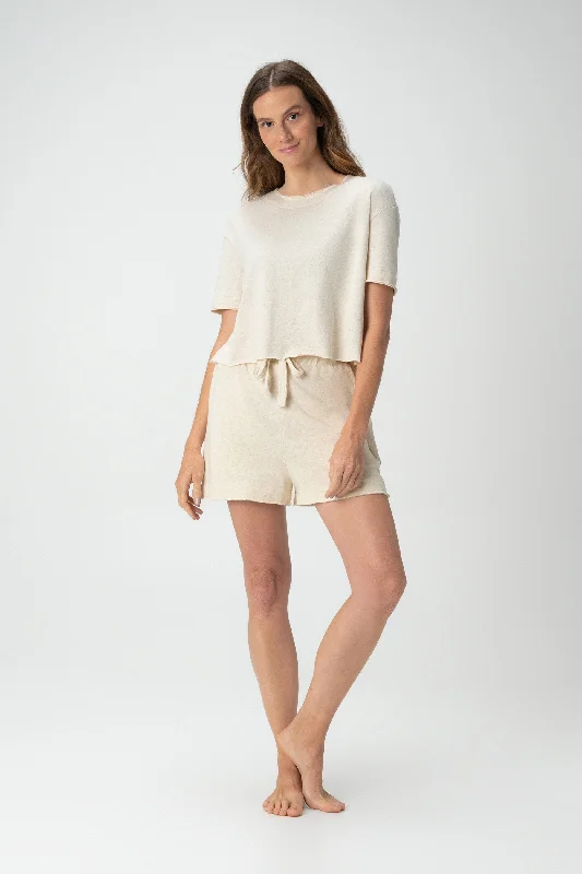 Age-reducing Style Relaxed And Casual Slow Knit Lounge Shorties