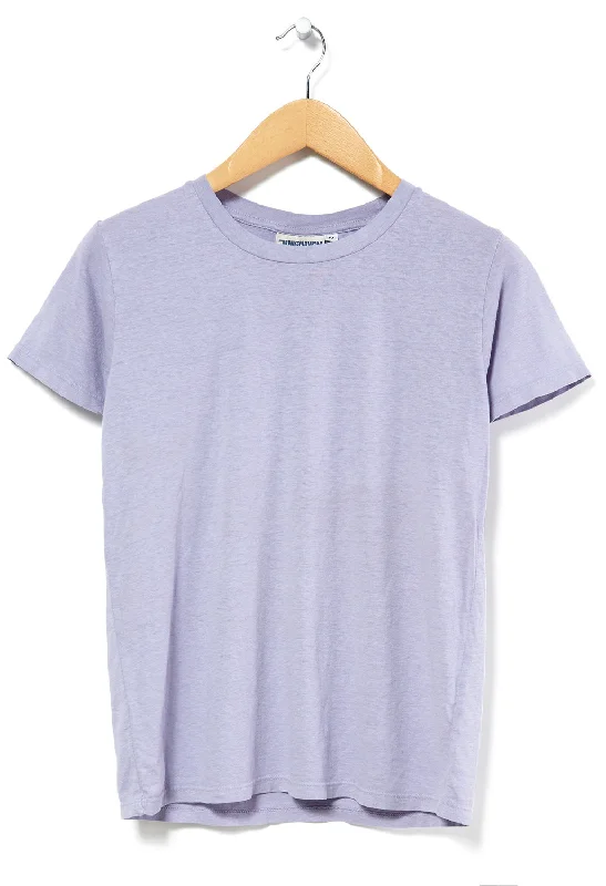 Soft And Comfortable Double-sided Wear Jungmaven Lorel Women's T-Shirt - Misty Lilac Soft And Comfortable Double-sided Wear Jungmaven Lorel Women's T-Shirt - Misty Lilac