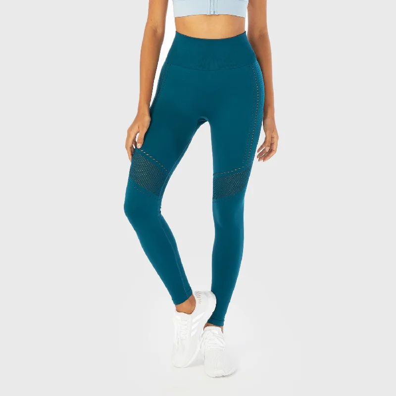 Personalized Wear Fashion Design Infinity Seamless Workout Leggings - Blue Coral