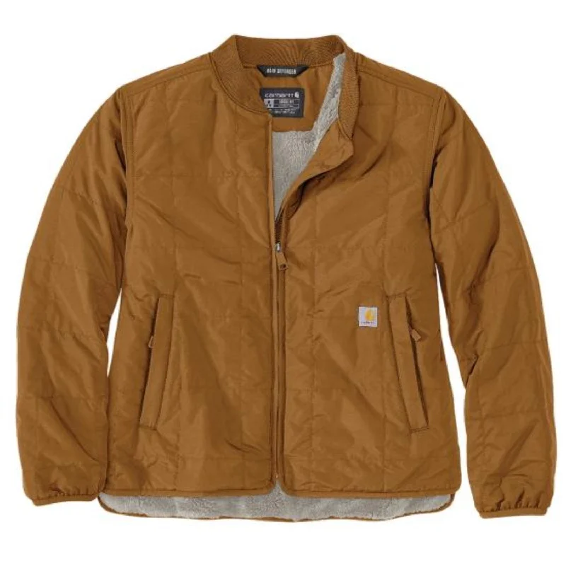 Personalized Outfit Trendy And Casual Carhartt Women's Rain Defender Loose Fit Light Weight Zip Insulated Jacket