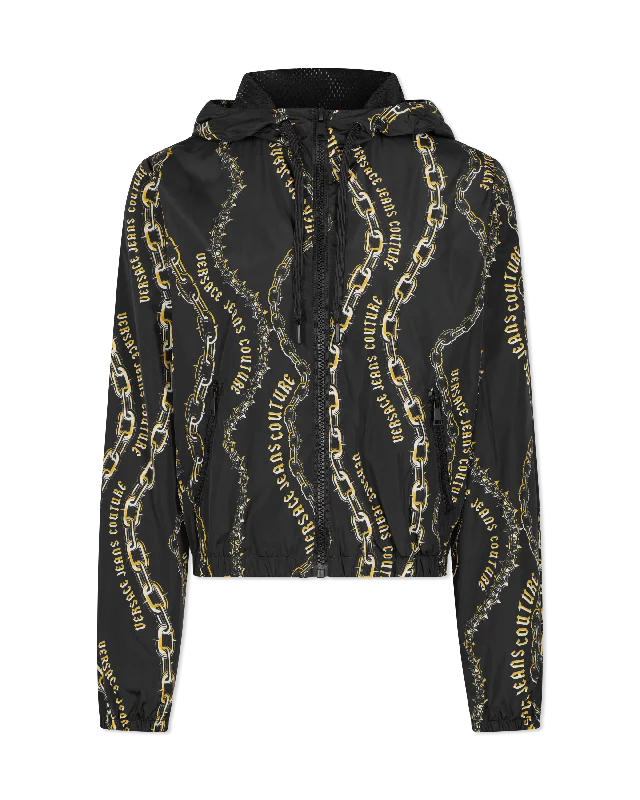 Avant-garde Design Unique Design Chain Couture Windbreaker Jacket