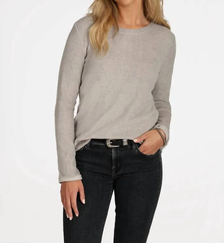 Creative Style Coco Fleece Sweater In Heather