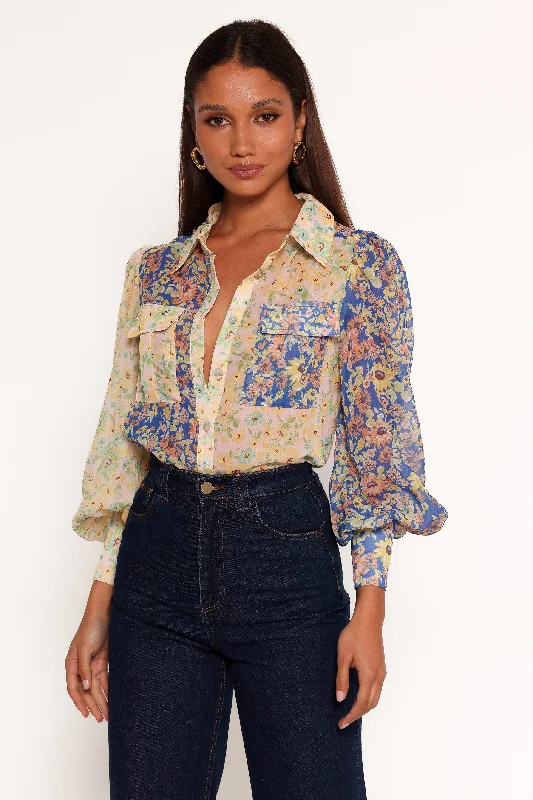 Fashionable In The Times Spring Fashion Erika Top - Multi