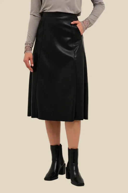 Fashionable Items Classic Series Ariana Faux Leather Skirt