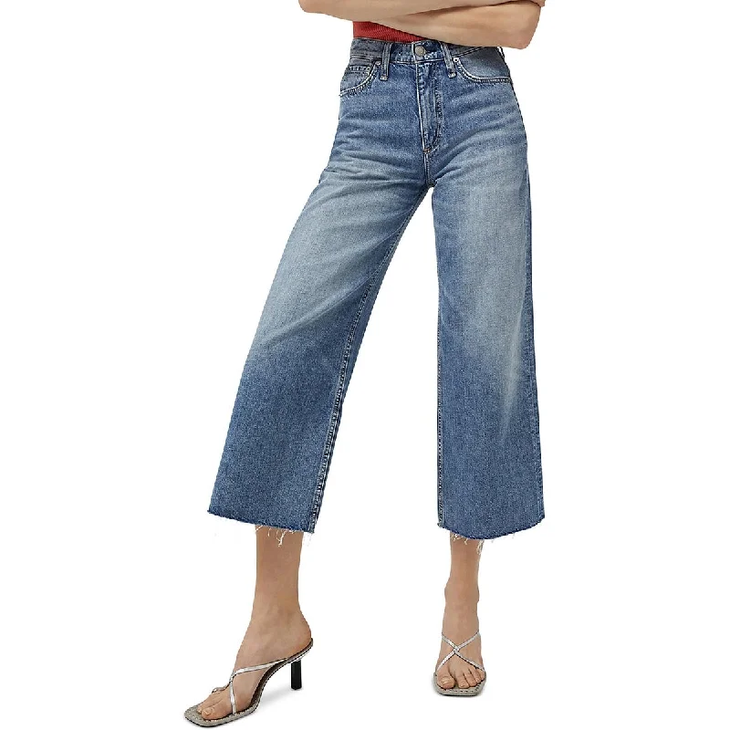 Fashion Must-have Versatile Items Rag & Bone Womens Andi Denim Wide Leg Jeans