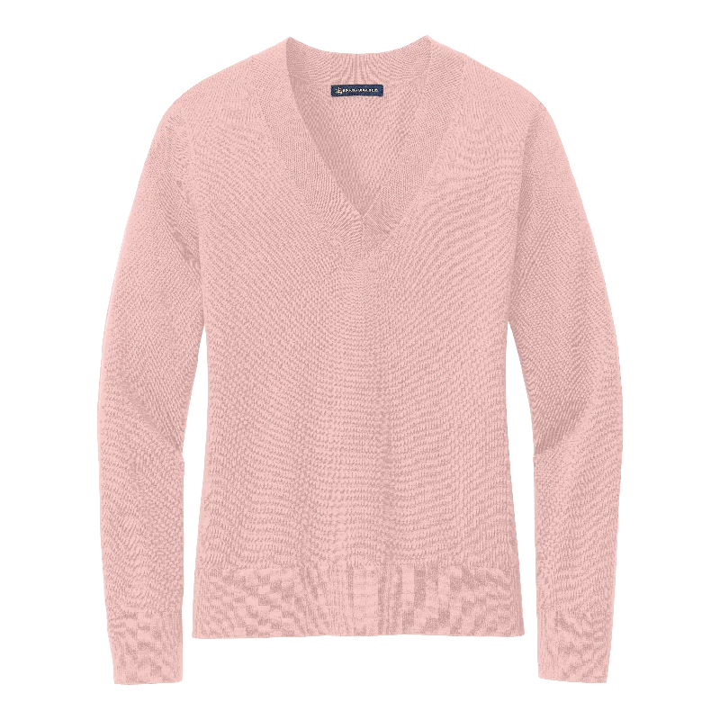 Comfortable Fashion Stunning Fashion B2438W Women's Cotton Stretch V-Neck Sweater