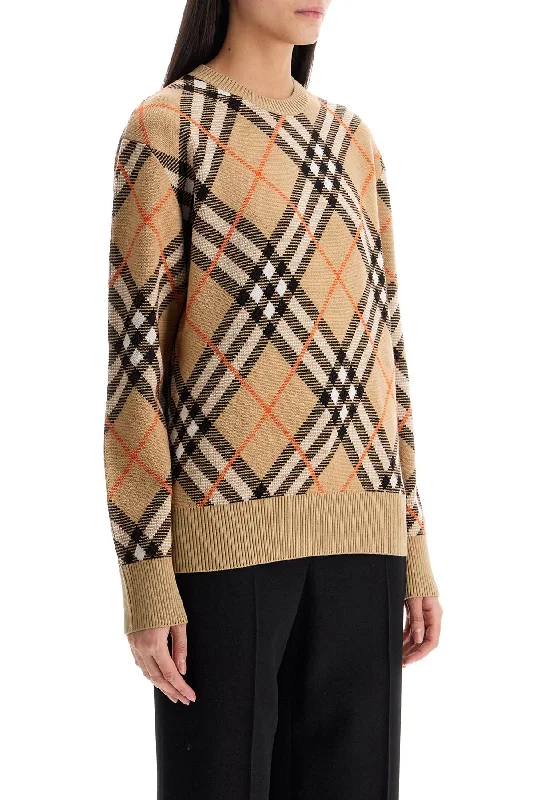 Celebrity Picks Casual Style Burberry Ered Wool Pullover Sweater