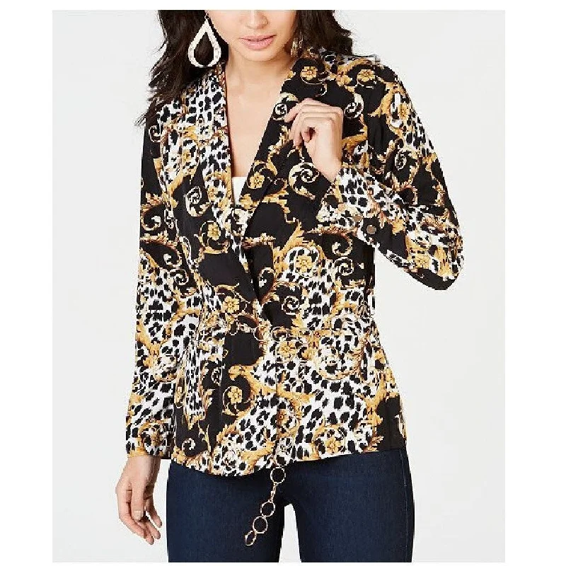 Feminine Charm Youthful Street Fashion Thalia Sodi Women's Animal Print Belted Blazer Size Extra Small Feminine Charm Youthful Street Fashion Thalia Sodi Women's Animal Print Belted Blazer Size Extra Small