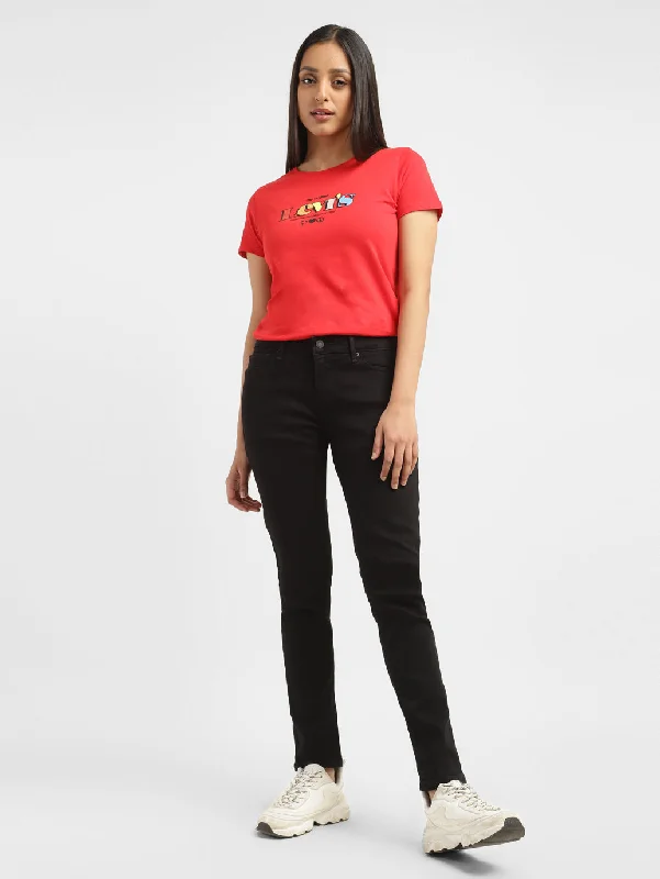 Fashionable In The Times Elegant And Simple Women's Mid Rise 711 Skinny Fit Jeans