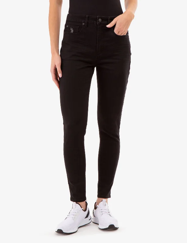 Sports suit style HIGH RISE SUPER SKINNY JEGGING