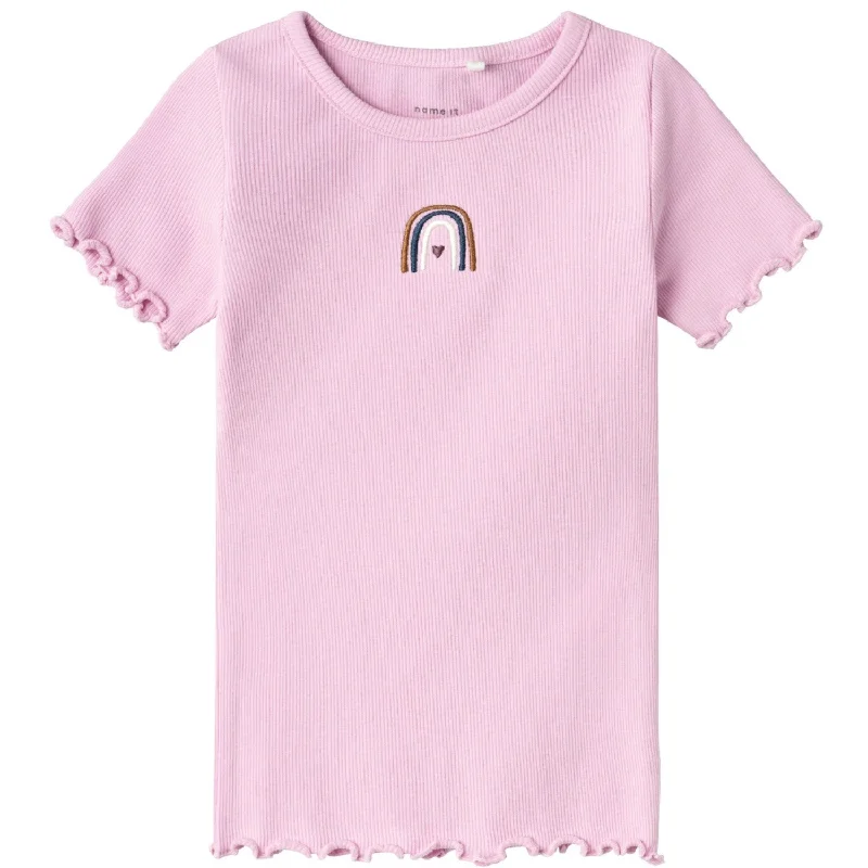 Exquisite Craftsmanship Celebrity Must-have Name It Pastel Lavender Katte T-Shirt