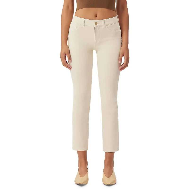 Fashionable And Fashionable Feminine Charm DL1961 Womens Mid-Rise Solid Ankle Jeans