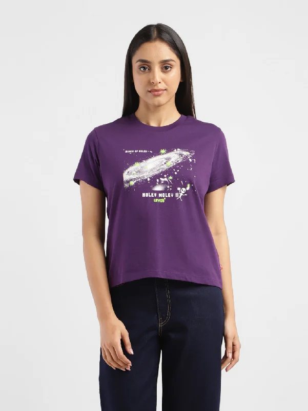 Multifunctional Style Boutique Recommendation Women's Graphic Print Crew Neck T-Shirt Multifunctional Style Boutique Recommendation Women's Graphic Print Crew Neck T-Shirt