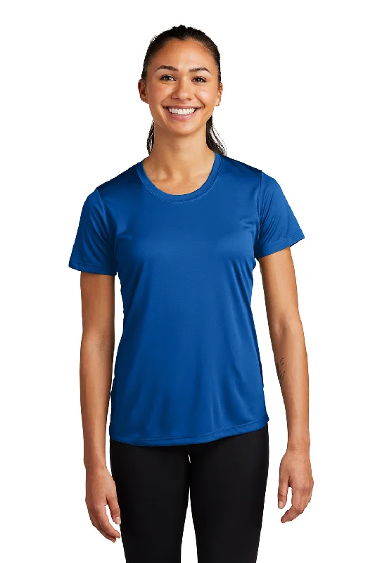 Street Letter Style Sport-Tek Womens Competitor Moisture Wicking Short Sleeve Crewneck T-Shirt - Royal Blue