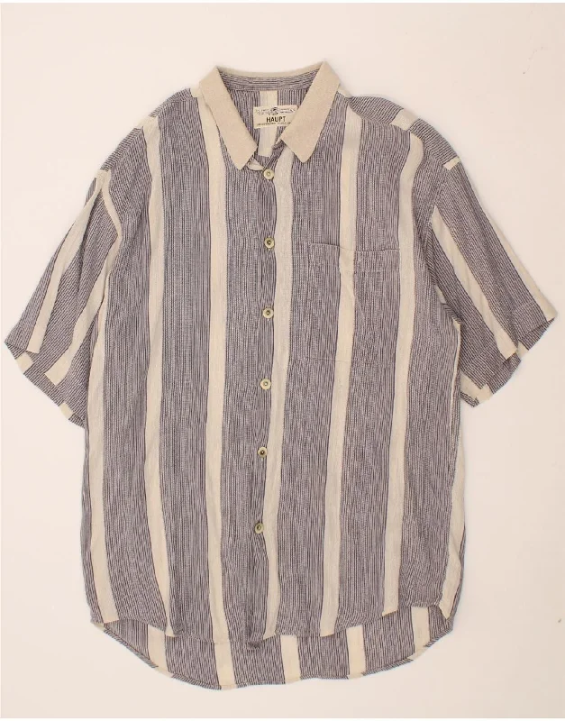 Cool Style HAUPT Womens Shirt Dress UK 16 Large Grey Striped