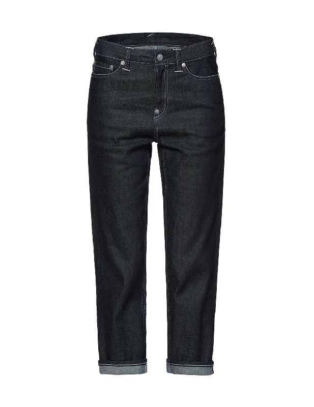 Elegant Style Ink-painted Daicock Embroidery Straight-legged Jeans