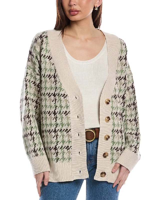 High Street Design Classic Oat New York Heavy Wool-Blend Cardigan