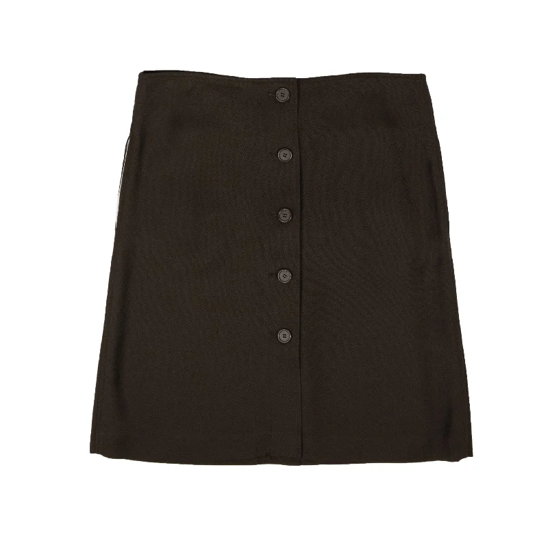 Trendy And Casual Elegant And Charming BTV-XBTM-0053/44 571964VA6F0_8812 Chocolate Bottega Veneta Button Down Skirt