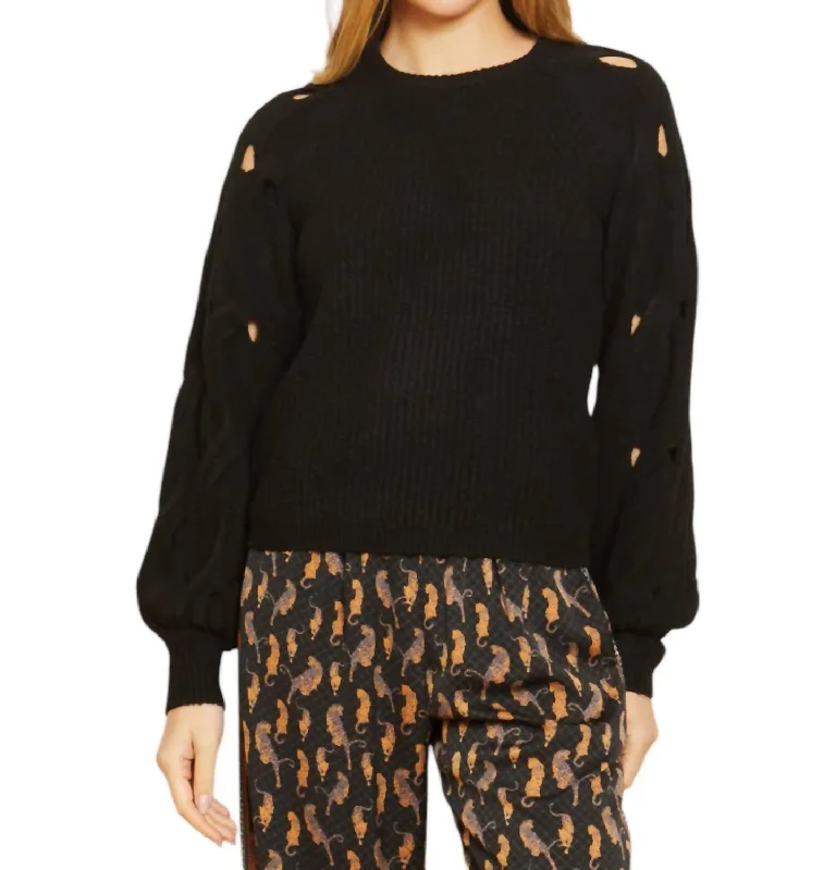 Design And Tailoring Camille Sweater In Black