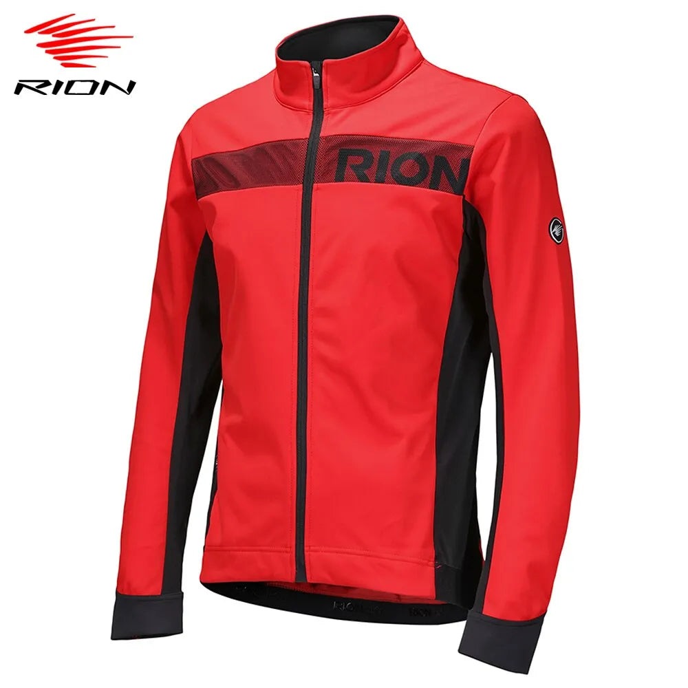 Warm Atmosphere Simple Matching RION Winter Men Cycling Jacket Thermal Fleece Windbreaker Bicycle Clothing MTB Bike Jackets Clothes for Man