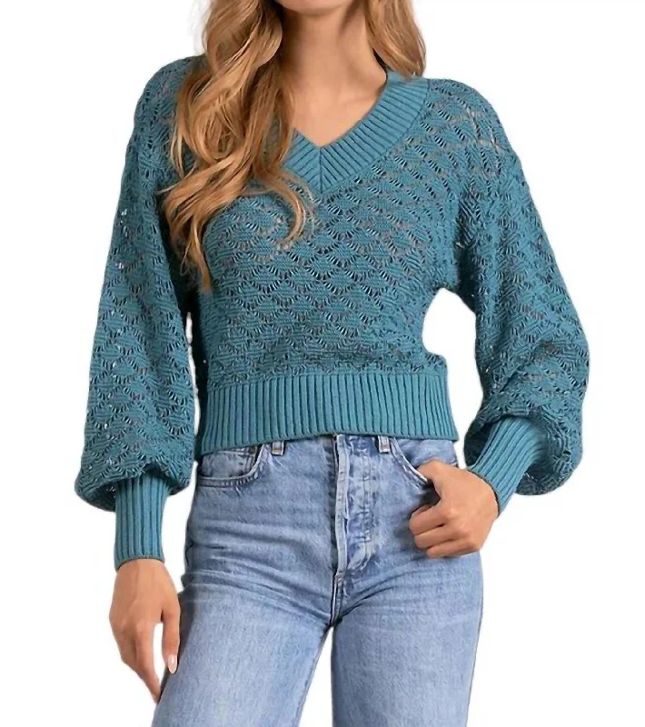 Amazing design Brie Sweater In Peacock