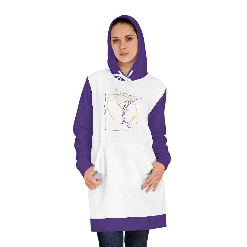 Integrated Design French Style Hoodie Dress - MN State Football