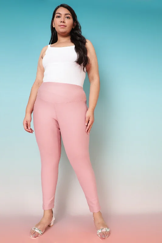 High Street Fashion Personalized Wear Rose Tummy Tucker Jeggings