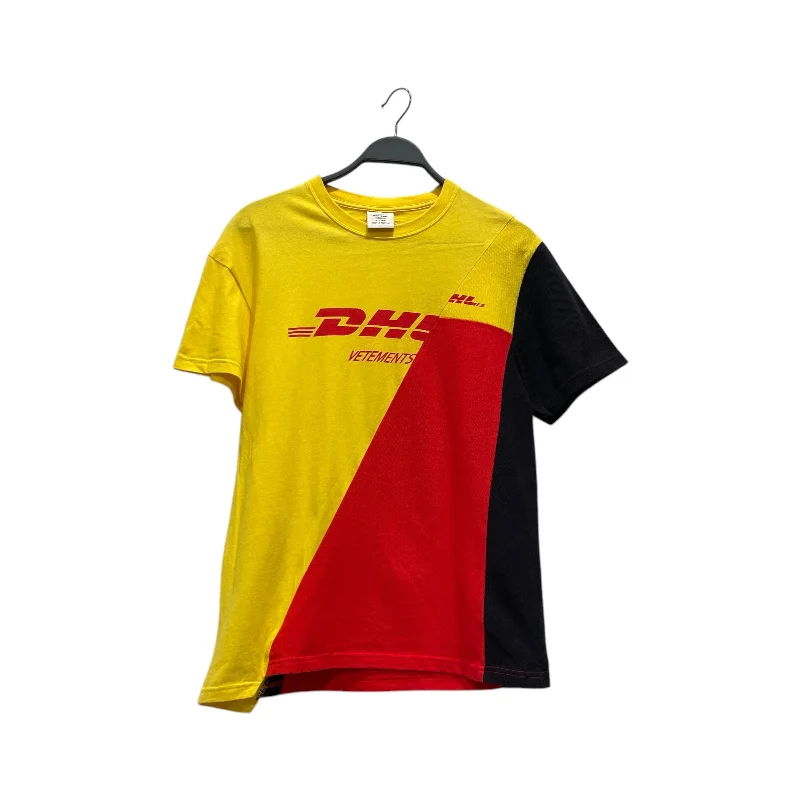 Sports Jumpsuit VETEMENTS/T-Shirt/XS/Graphic/Cotton/YEL/DHL 2018 Tee