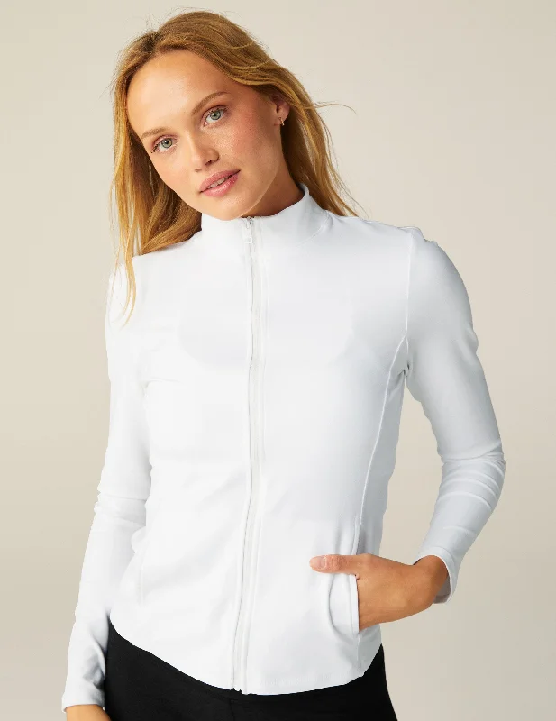 Exquisite Design Retro Fashion Spacedye On The Go Mock Neck Jacket