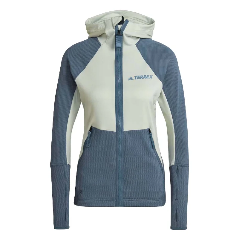 Editorial Design Urban Sense adidas - Women's Terrex Tech Flooce Hooded Hiking Jacket (HH9269)