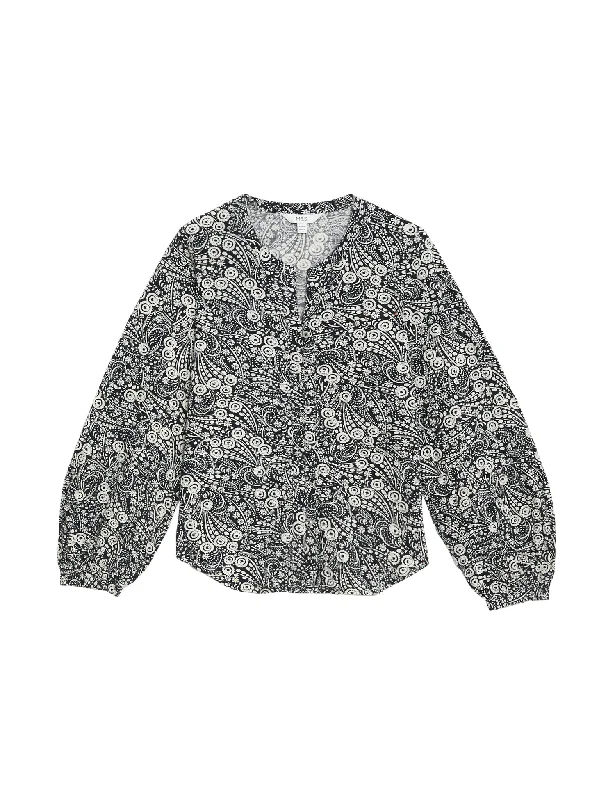 Goddess Style Comfortable And Versatile Cotton Rich Printed Textured Blouse