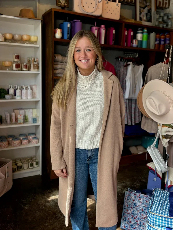 Simple Matching Avant-garde Design Mason Coat