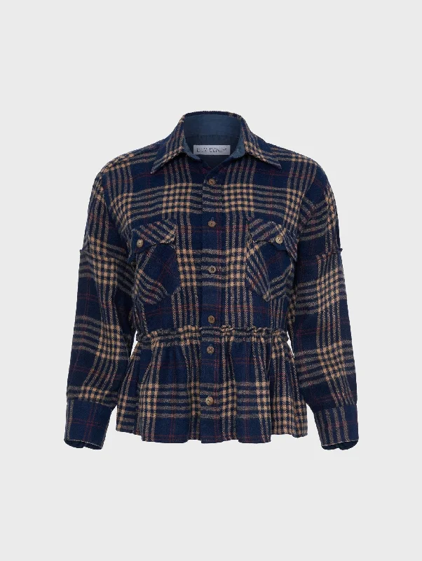 Practical Style Fashionable Items Vivienne Shirt Check Flannel