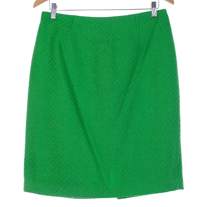 Noble Temperament Concerto London Vintage Wool Skirt. Green. UK Size14