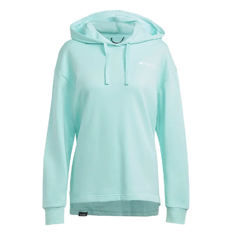 Noble And Elegant Dessert Matching adidas - Women's Terrex Logo Hoodie (IB2704)