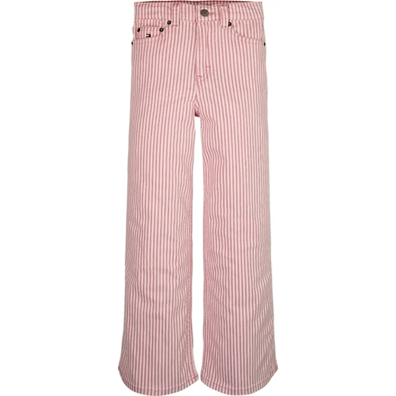 Artistic Temperament High-end Fabrics Tommy Hilfiger Mabel Railroad Stripe Jeans Pinkstripe