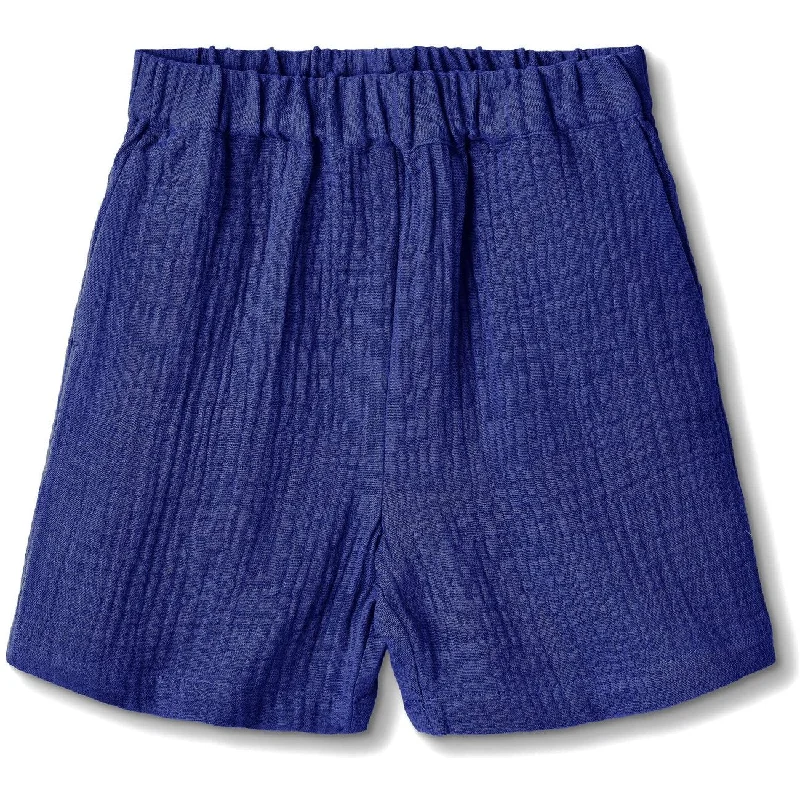 Noble Temperament Fliink Mazerine Blue Hello Shorts