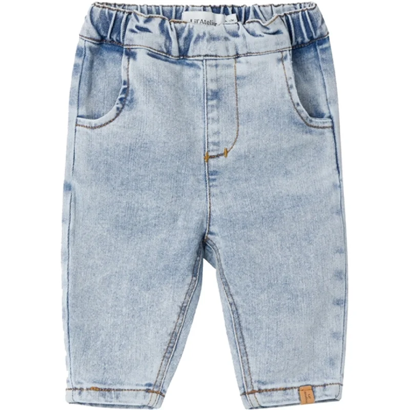 Mid-length Style Lil'Atelier Light Blue Denim Ben Tapered Jeans Noos